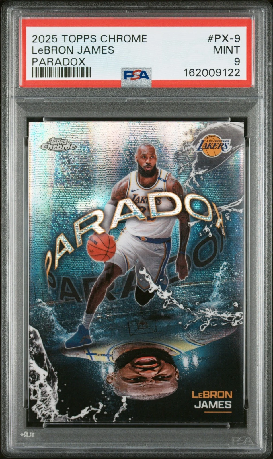 LeBron James 2025 Topps Chrome Basketball card