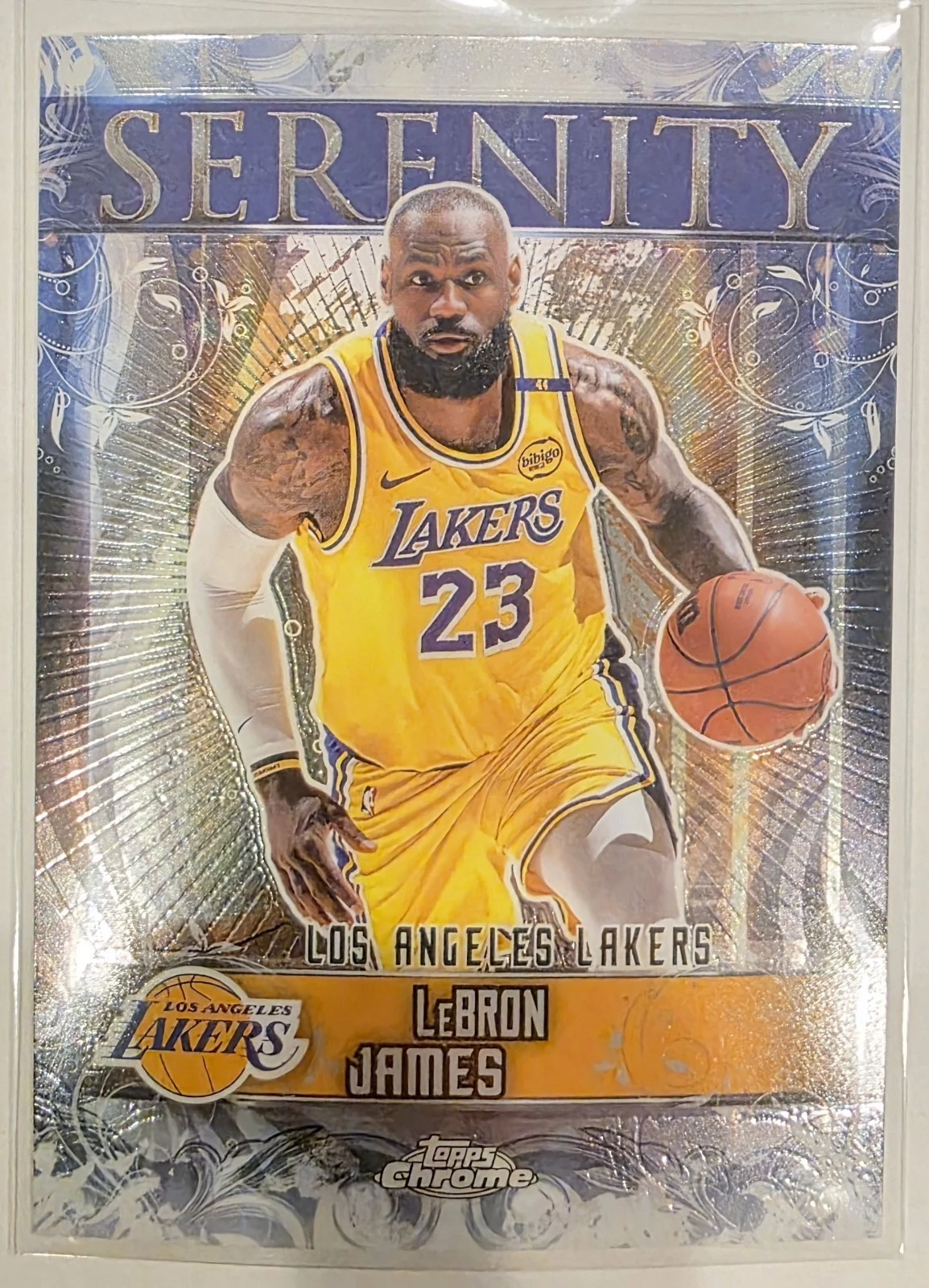 LeBron James 2025 Topps Chrome Basketball card