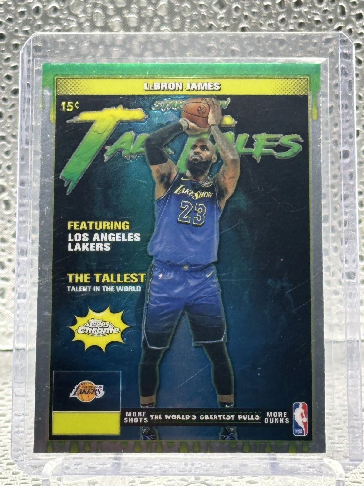 LeBron James 2025 Topps Chrome Basketball card