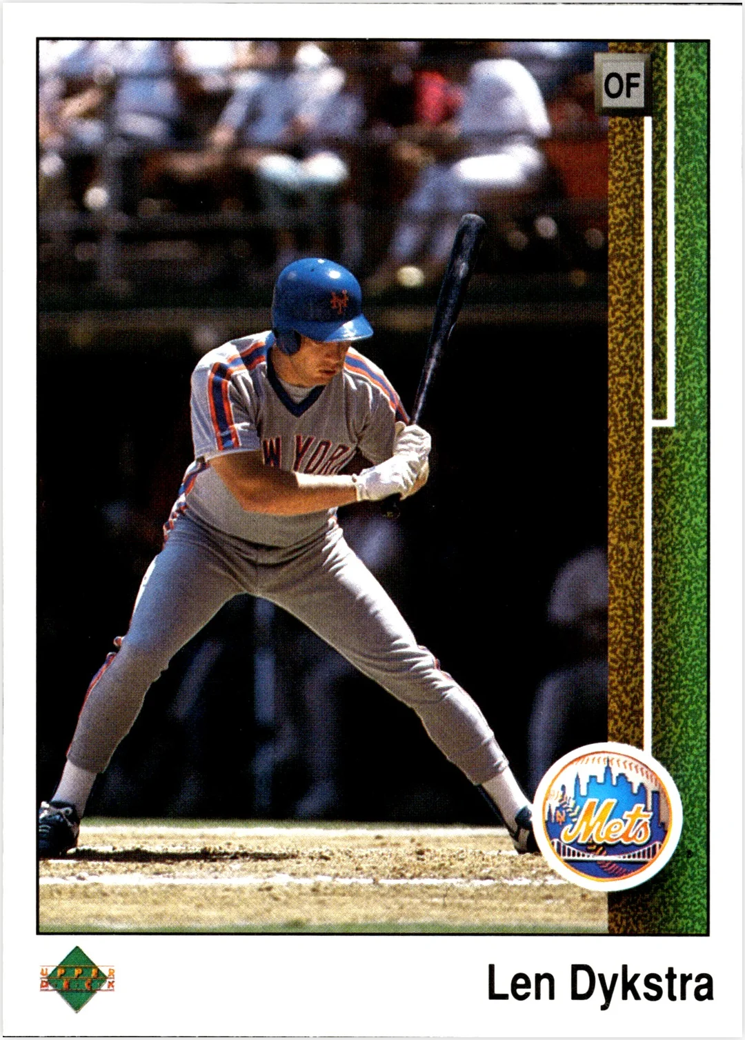 Len Dykstra 1989 Upper Deck #369 baseball card - Front