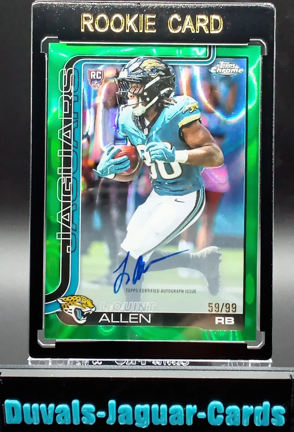 LeQuint Allen 2025 Topps Chrome Football card