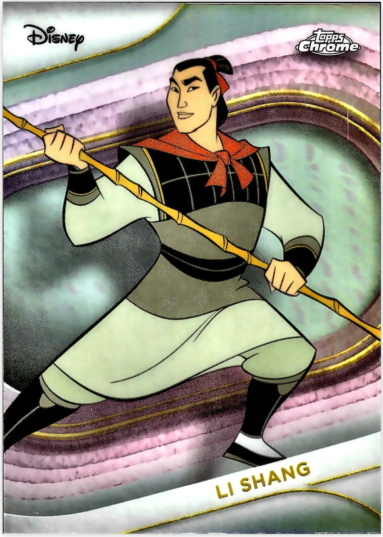 Li Shang 2025 Topps Chrome Disney #41 Refractor trading card - Front
