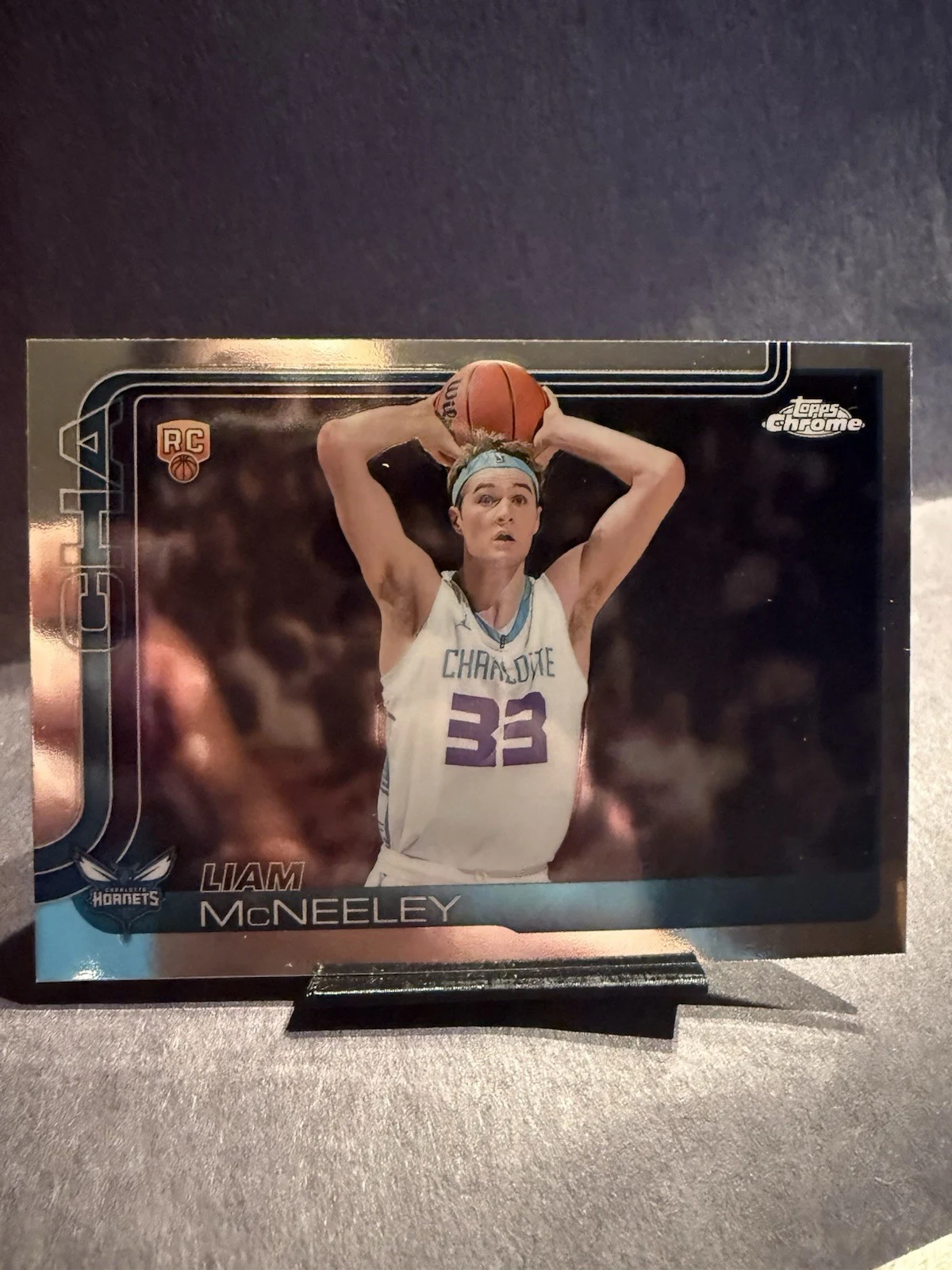 Liam McNeeley 2025-26 Topps Chrome card