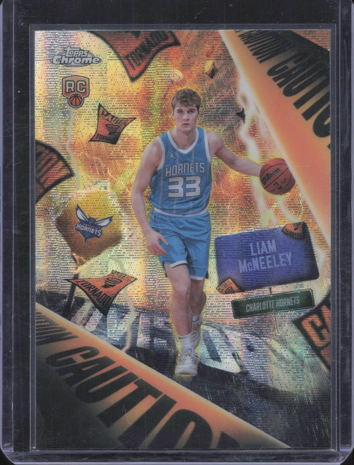 Liam McNeeley 2025-26 Topps Chrome card