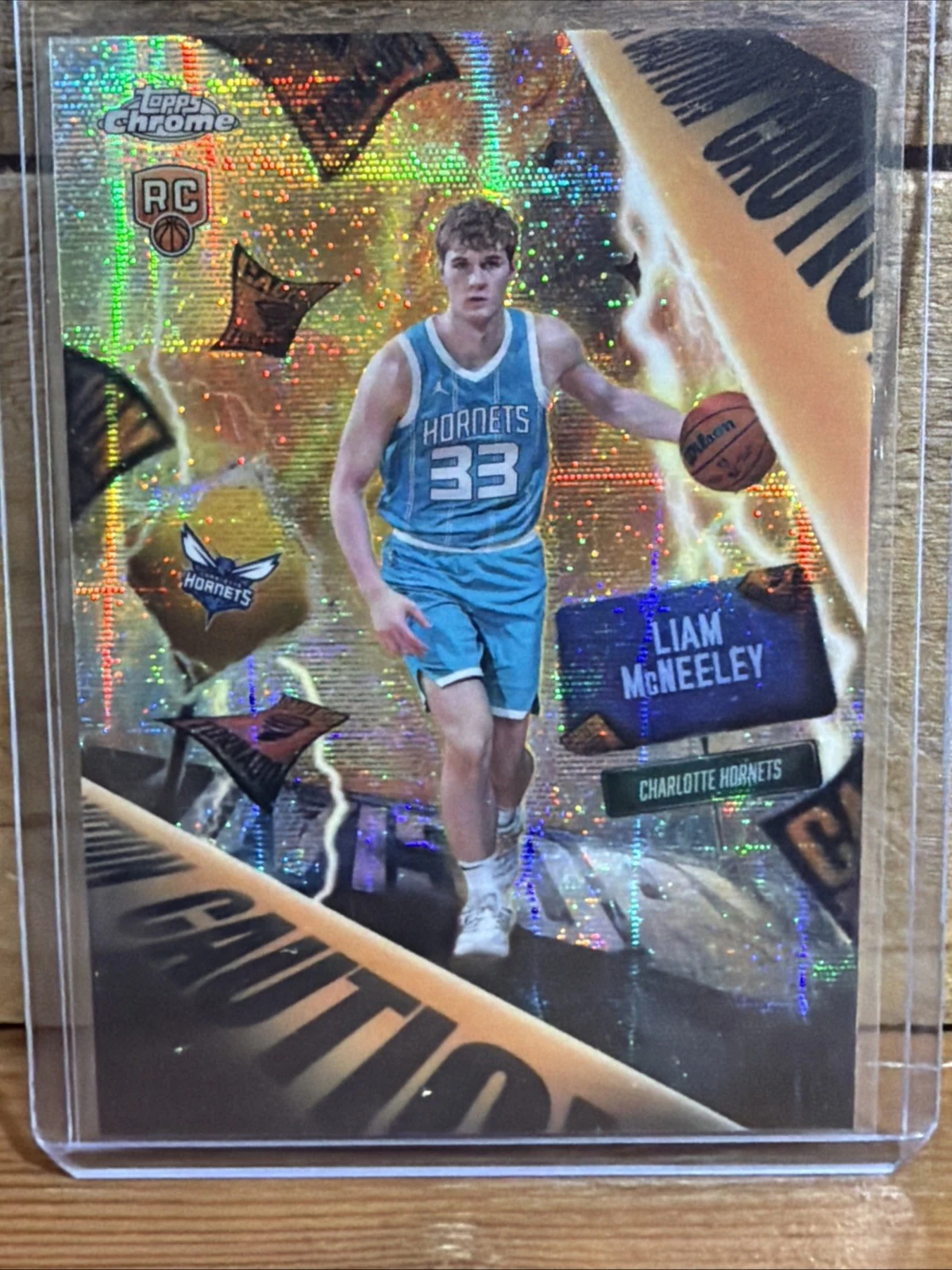 Liam McNeeley 2025 Topps Chrome Basketball card