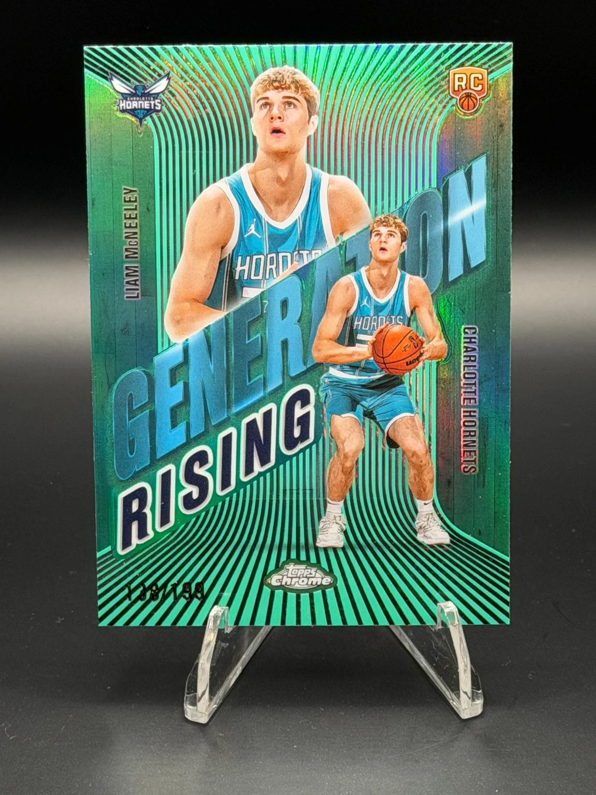 Liam McNeeley 2025-26 Topps Chrome card