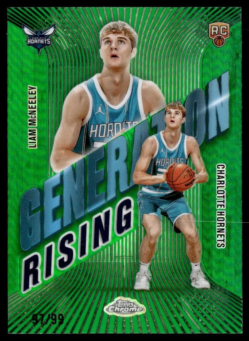 Liam McNeeley 2025 Topps Chrome Basketball card