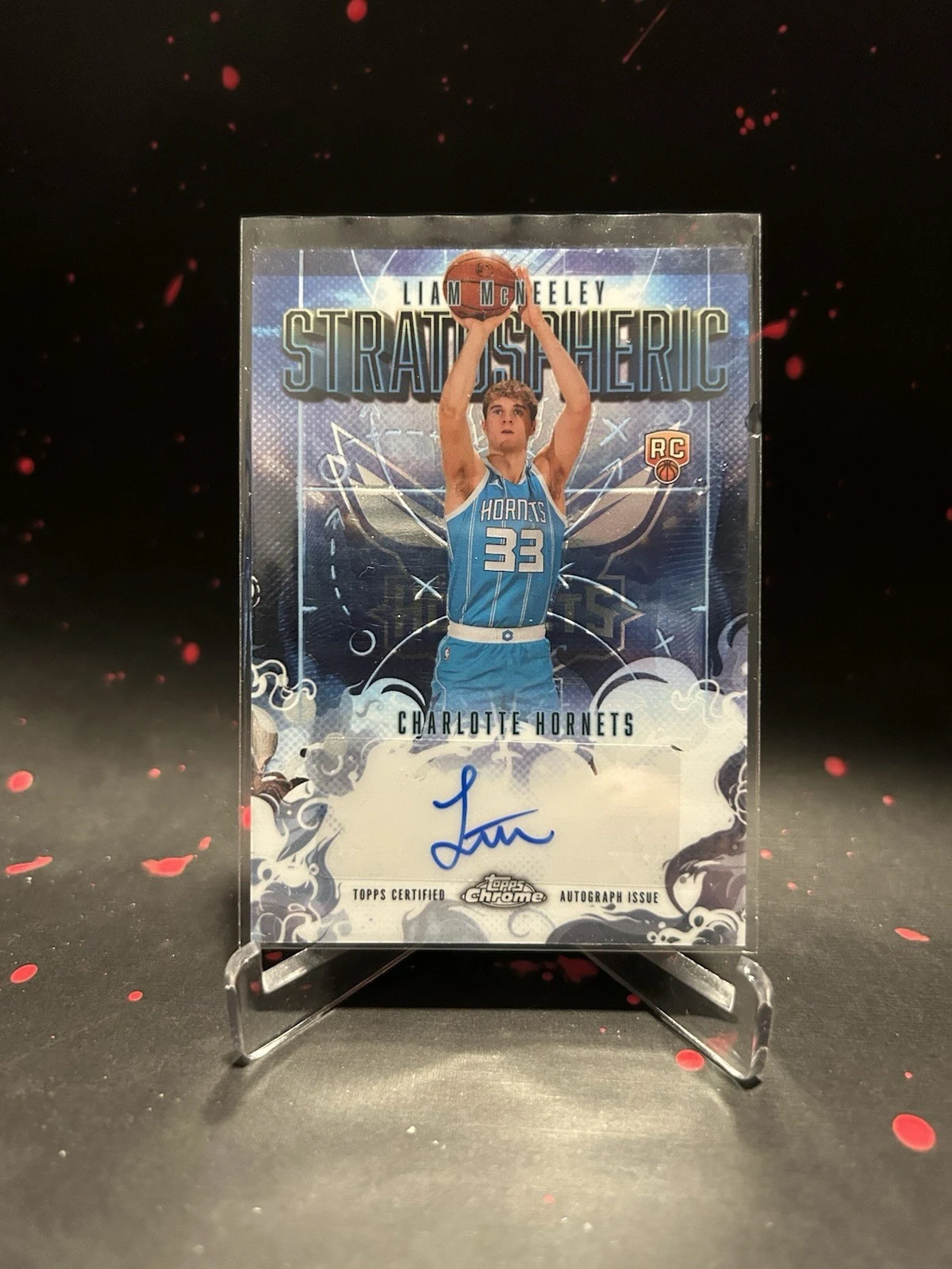 Liam McNeeley 2025 Topps Chrome Basketball card
