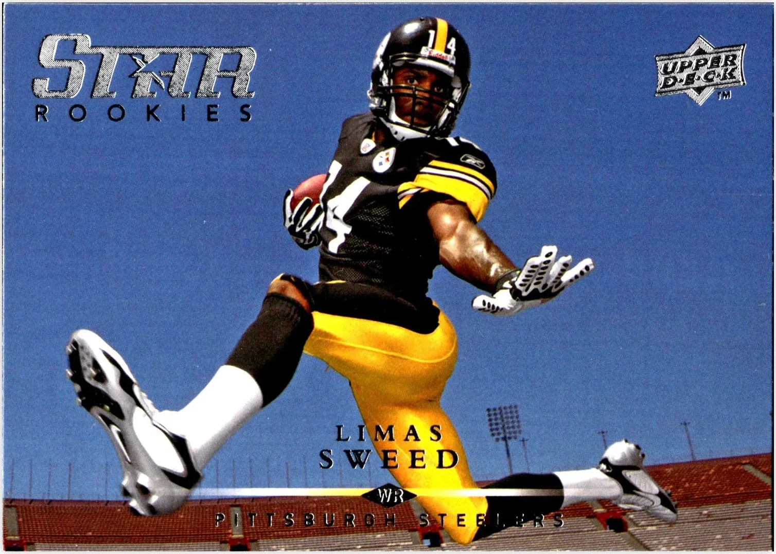 Limas Sweed 2008 Upper Deck #ERC-LS Excell Star Rookies football card - Front