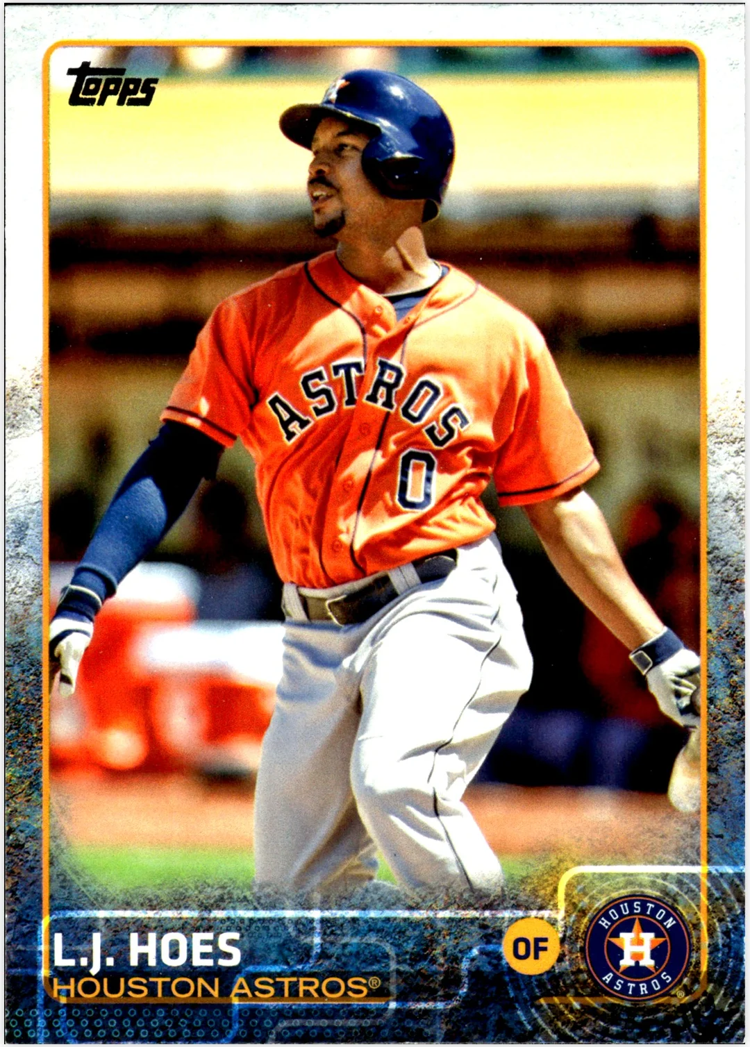 L.J. Hoes 2015 Topps Houston Astros #HA-14 baseball card - Front