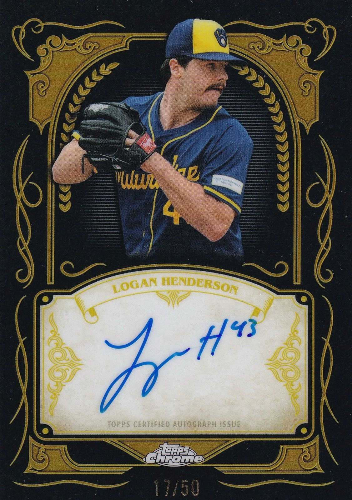 Logan Henderson #IS-LH 2026 Topps Chrome Baseball Ink Strokes front