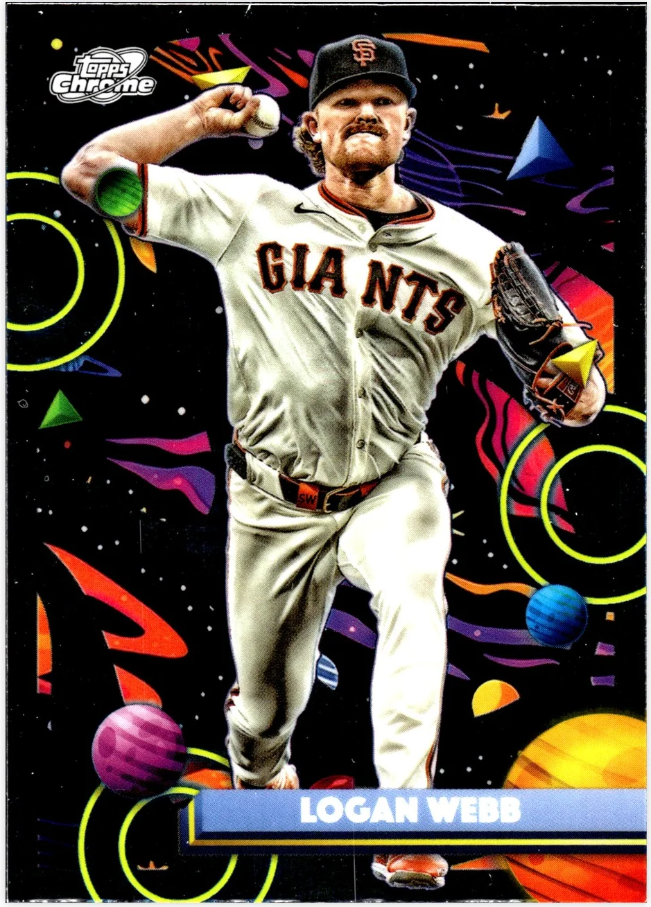 Logan Webb 2025 Topps Chrome Cosmic #88 baseball card - Front