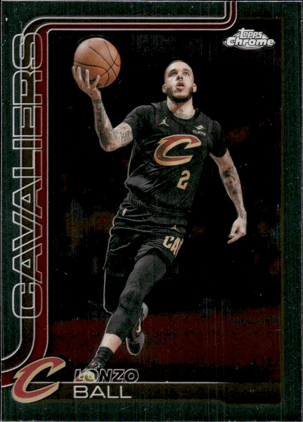 Lonzo Ball #119 2025 Topps Chrome Update Basketball basketball card - Front