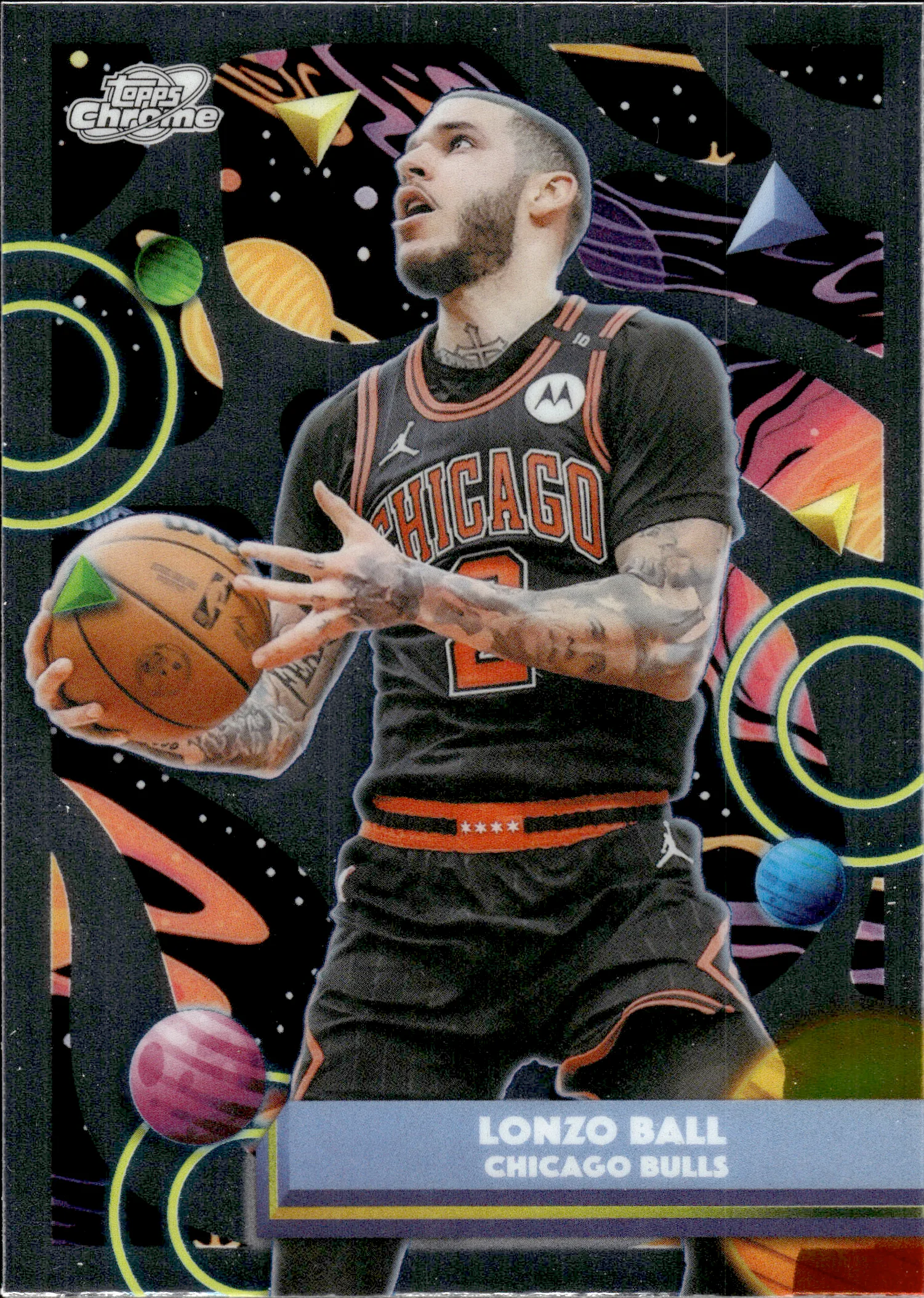 Lonzo Ball #19 2026 Topps Cosmic Chrome Basketball basketball card - Front
