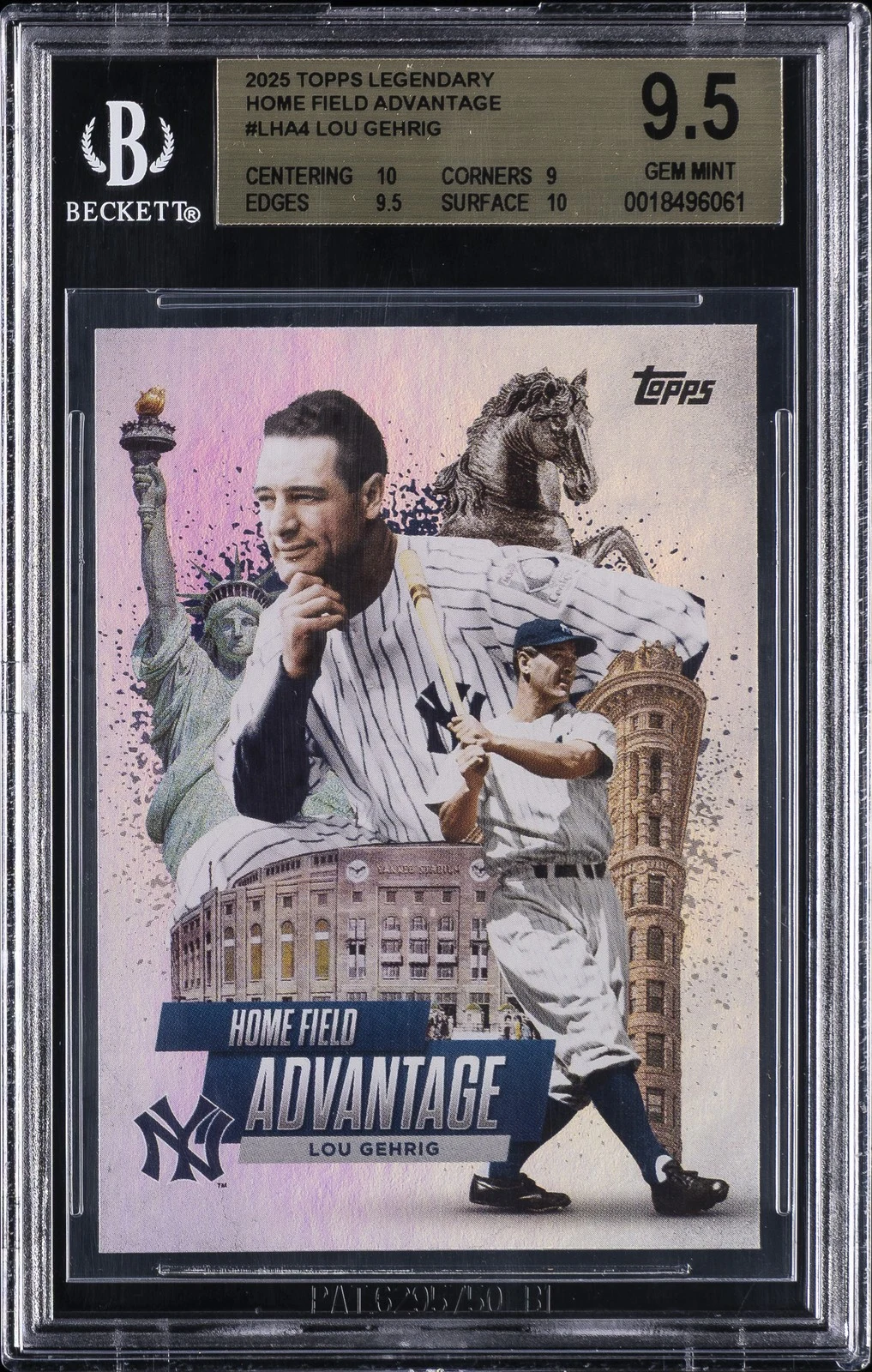 Lou Gehrig #LHA-4 2025 Topps Baseball Legendary Home Field Advantage front