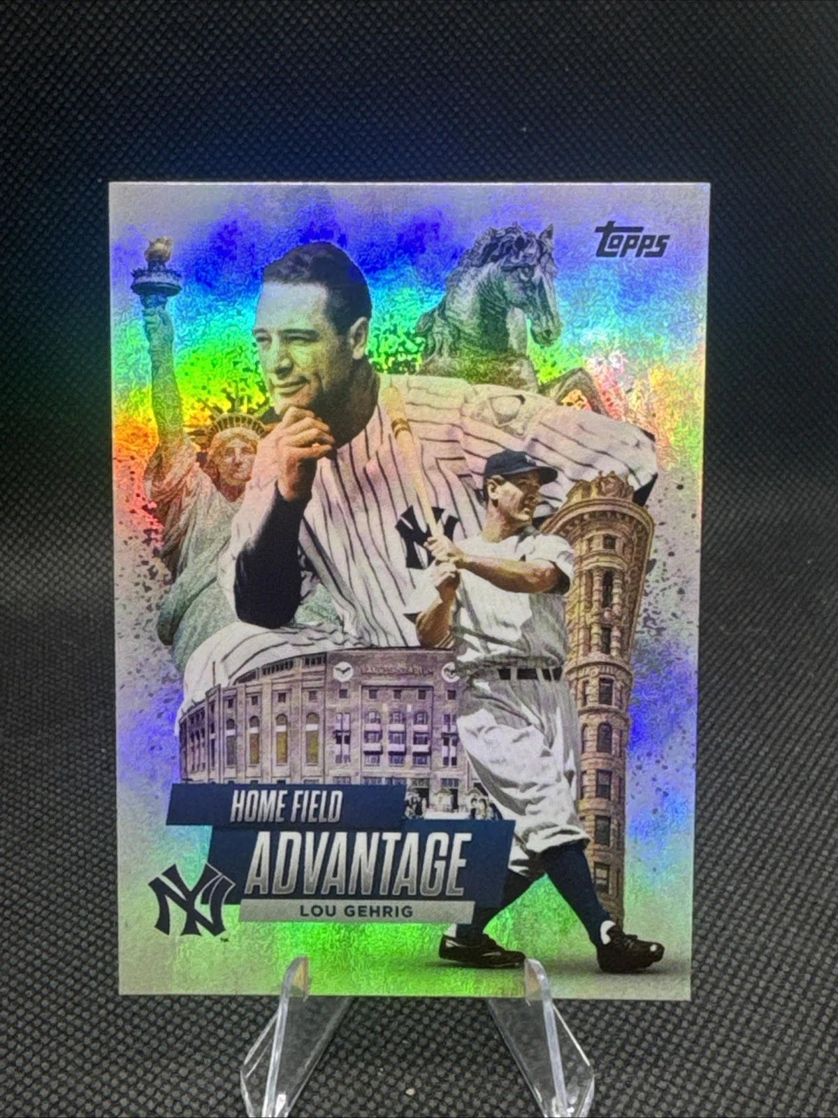 Lou Gehrig #LHA-4 2025 Topps Series 1 Baseball - Celebration Series Legendary Home Field Advantage front