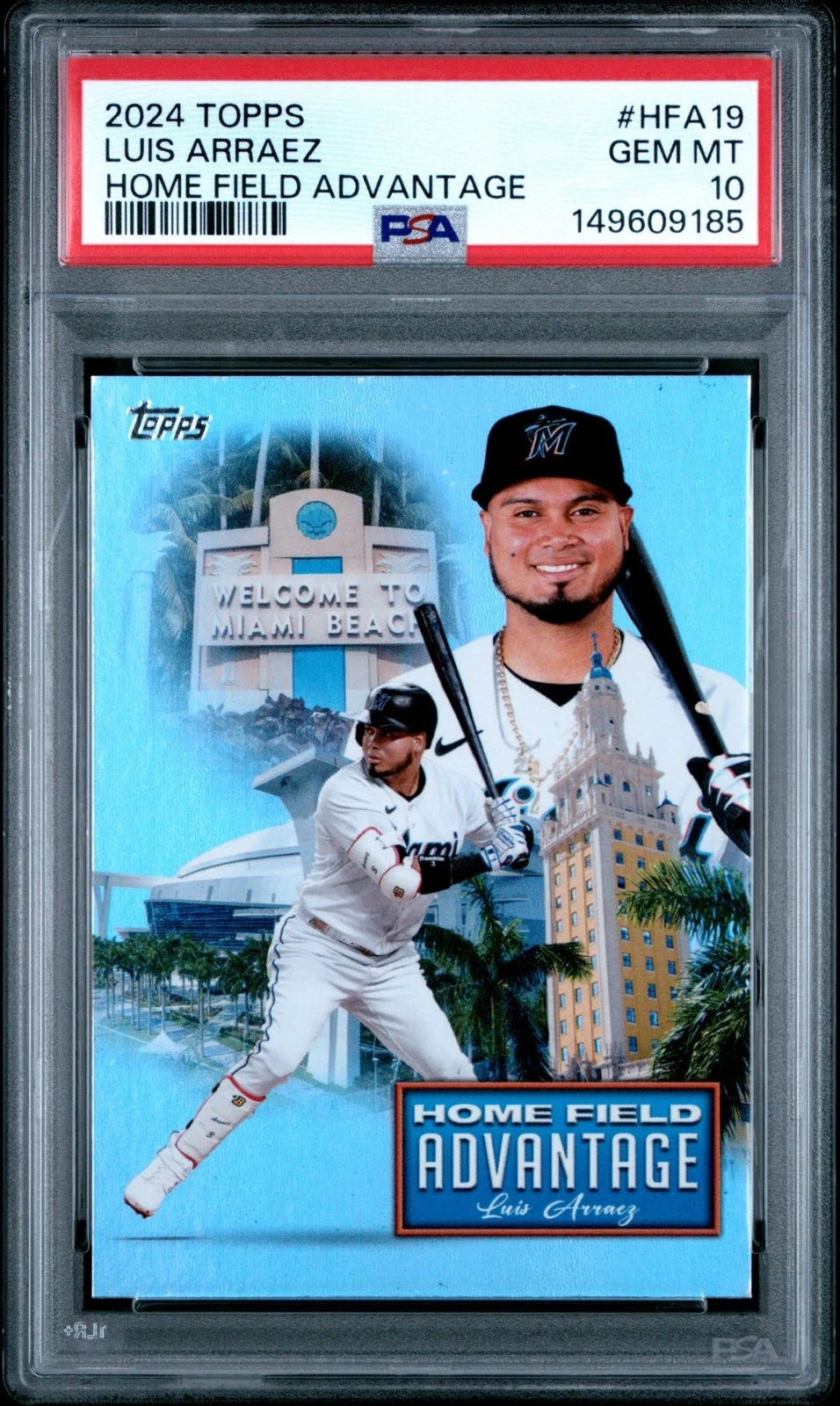Luis Arraez #HFA-19 2024 Topps Baseball Home Field Advantage front