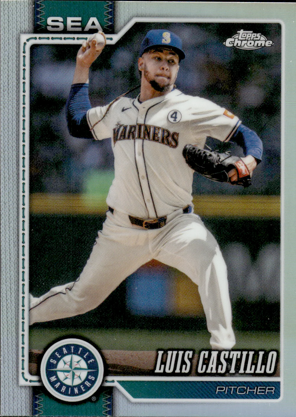 Luis Castillo #62 Refractor 2026 Topps Chrome Baseball baseball card - Front