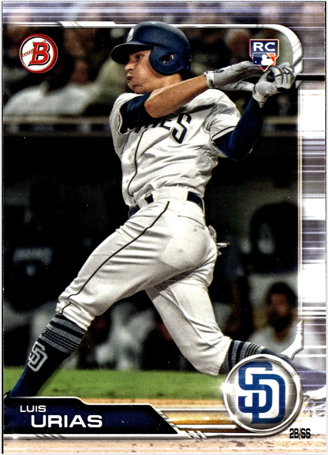 Luis Urias 2019 Bowman #25 baseball rookie card - Front