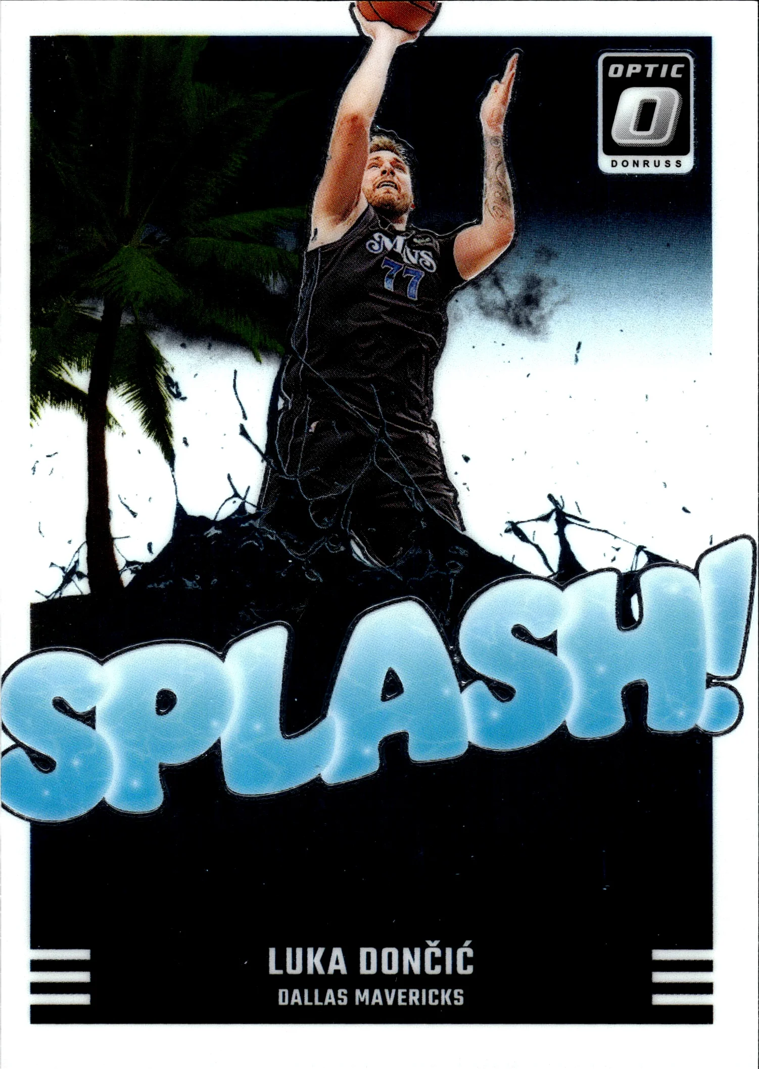 Luka Doncic 2024-25 Donruss Optic #1 Splash! basketball card - Front