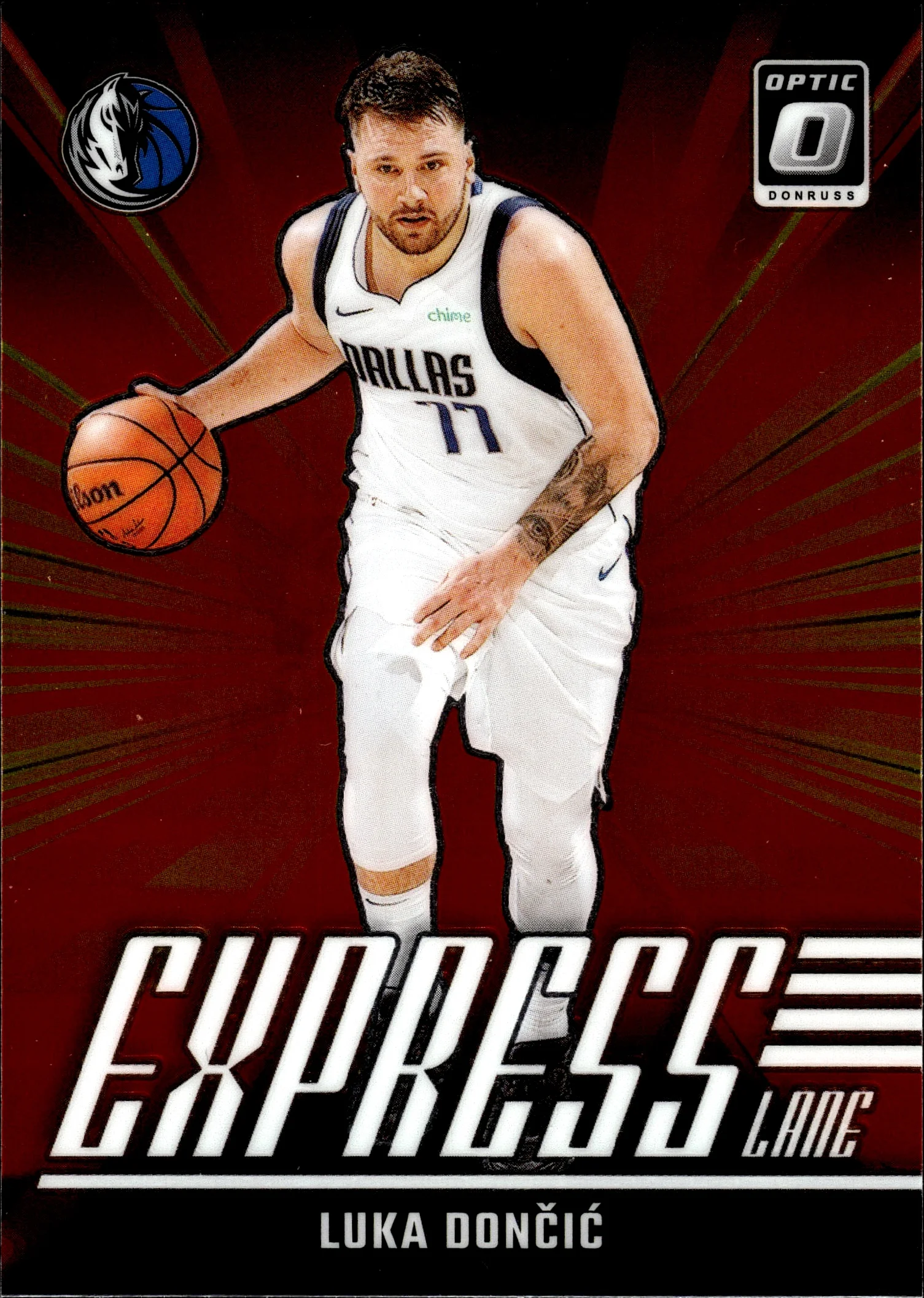 Luka Doncic 2024-25 Donruss Optic #6 Express Lane basketball card - Front