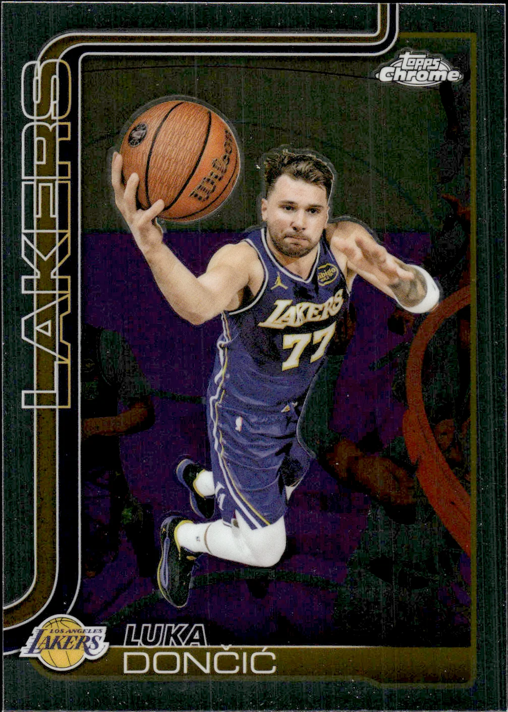 Luka Dončić #2 2025 Topps Chrome Update Basketball basketball card - Front