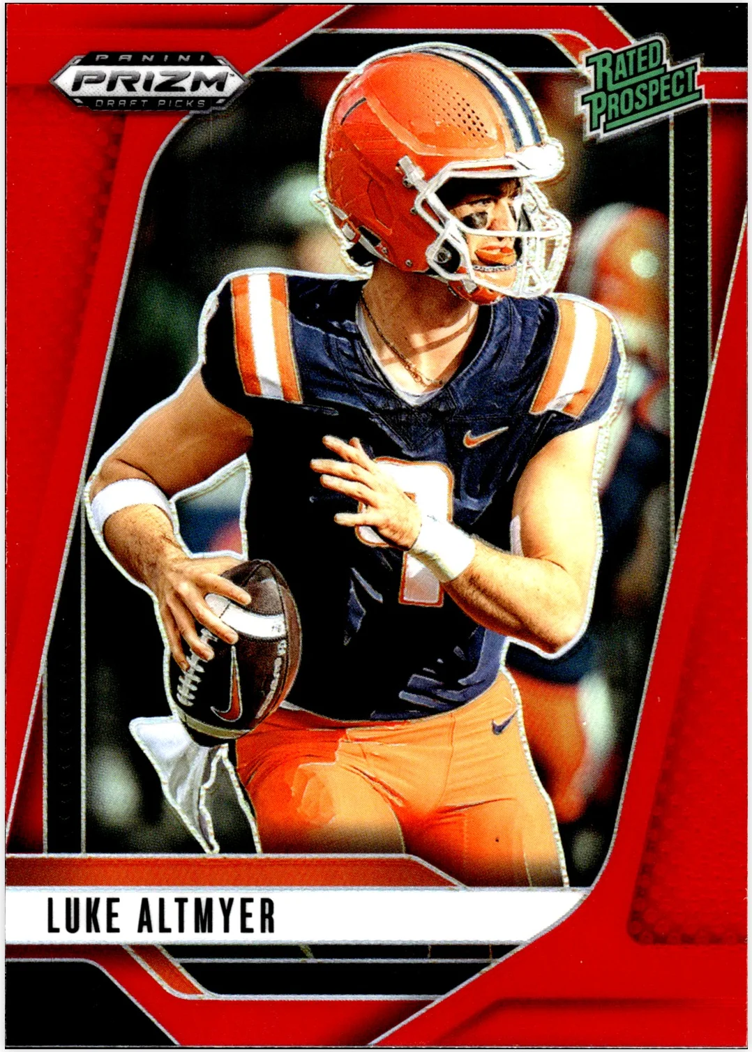 Luke Altmyer 2025 Panini Prizm Draft Picks #156 Prizms Red football card - Front