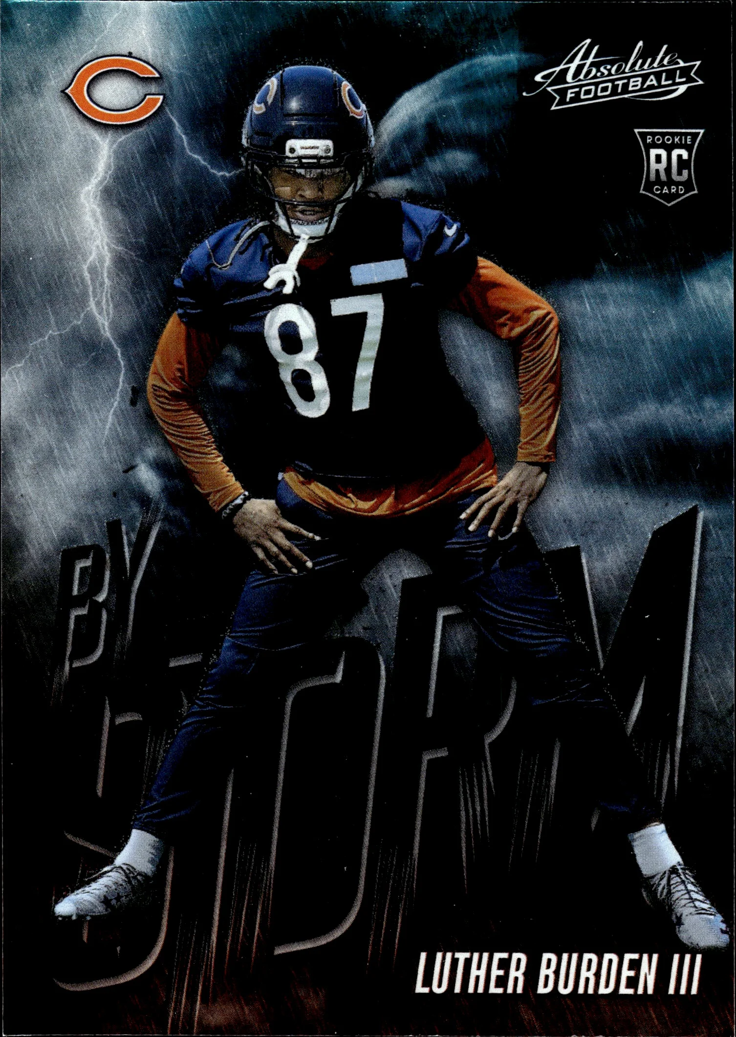 Luther Burden III 2025 Panini Absolute #9 By Storm football card - Front