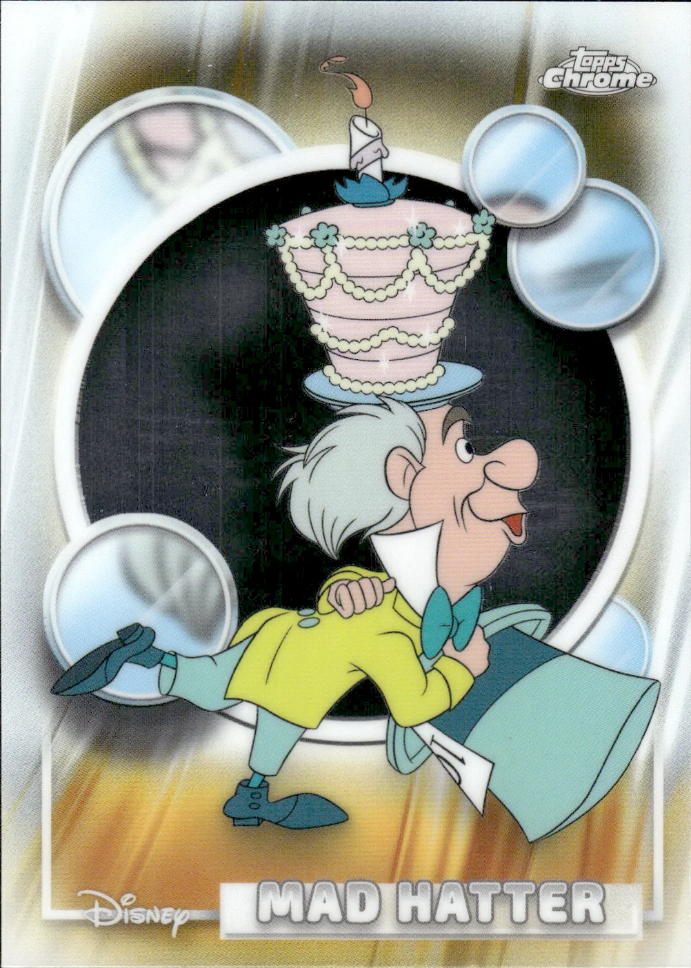 Mad Hatter #76 Prism Refractor 2026 Topps Chrome Disney trading card - Front