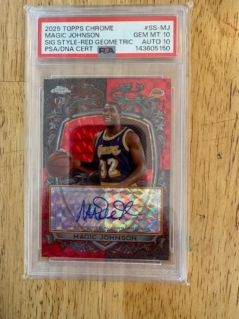 Magic Johnson 2025-26 Topps Chrome card