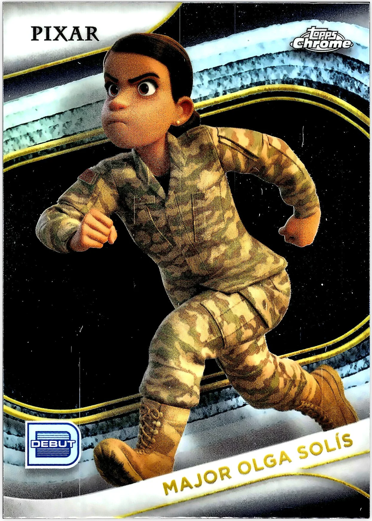 Major Olga Solís 2025 Topps Chrome Disney #136 trading card - Front