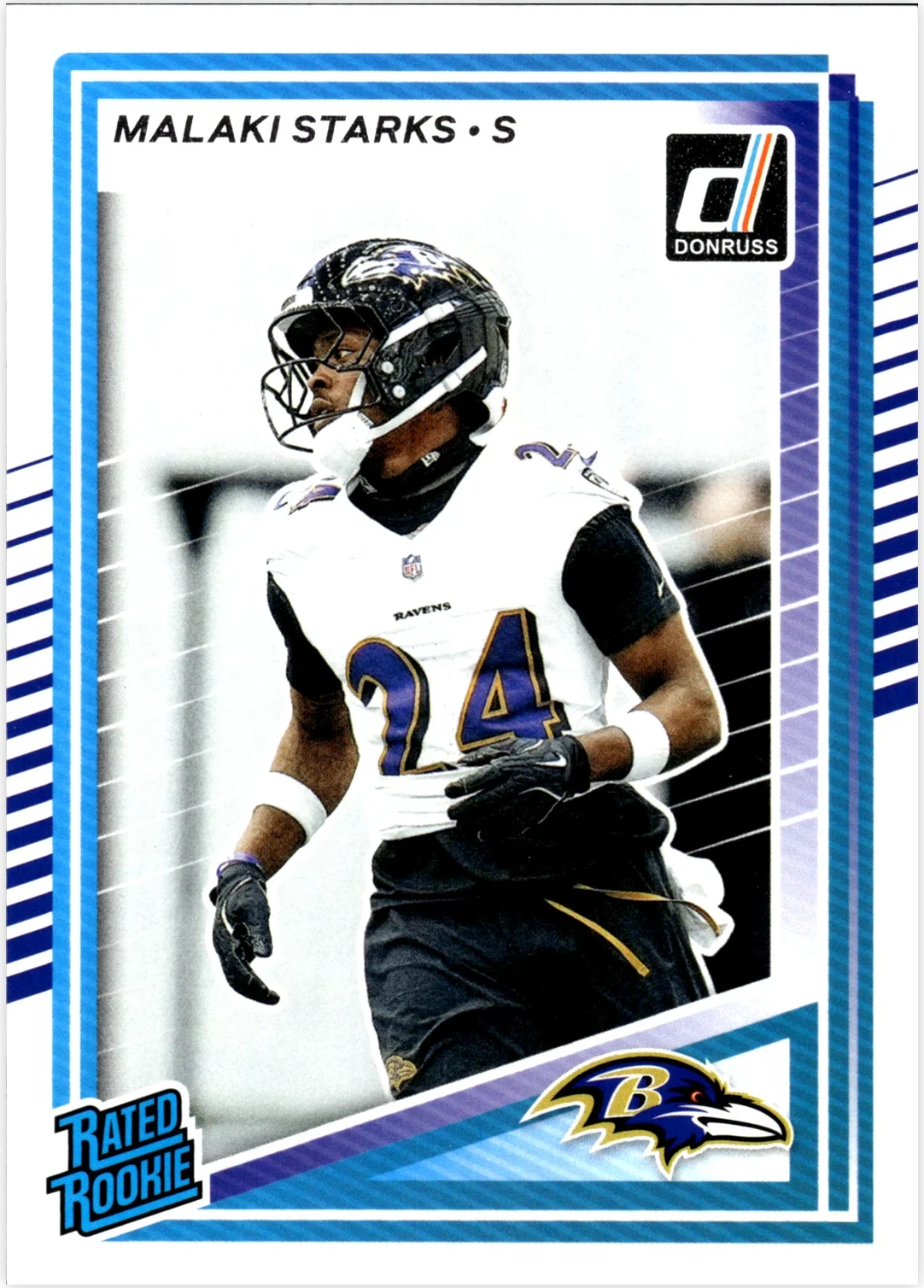 Malaki Starks Rookie Card 2025 Donruss #346 football rookie card - Front