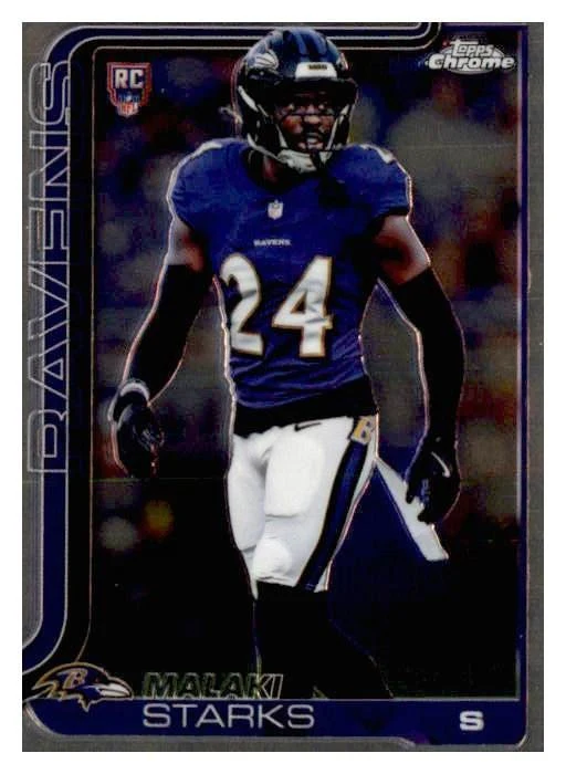 Malaki Starks 2025 Topps Chrome Football card