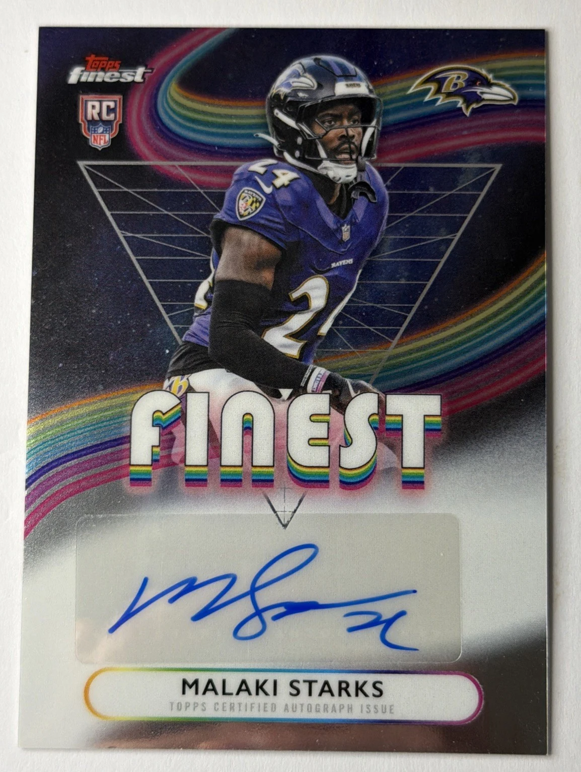 Malaki Starks 2025 Topps Chrome Football card