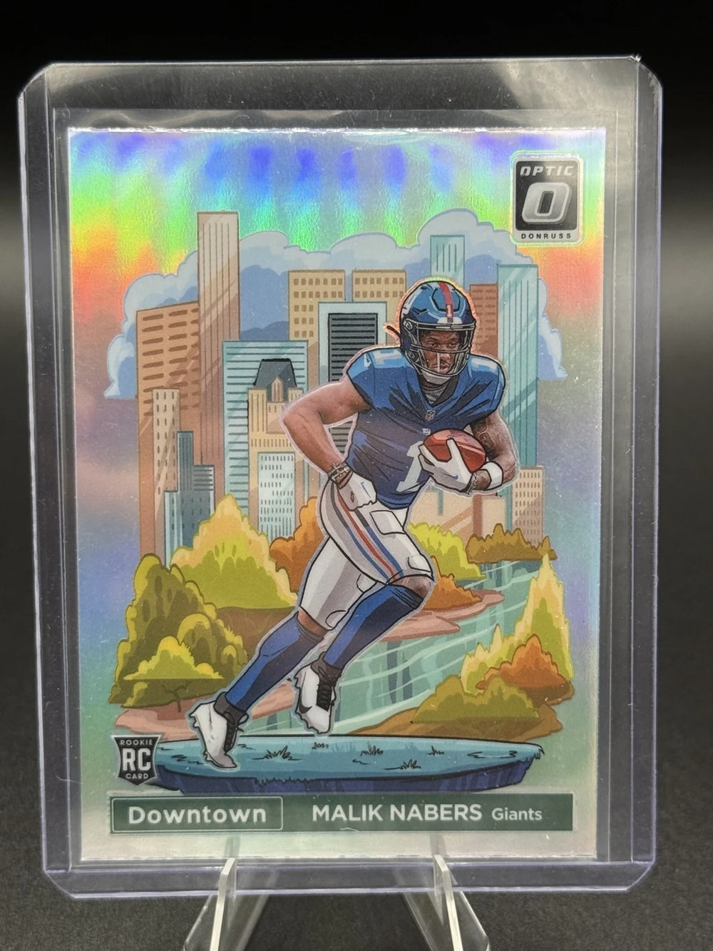 Malik Nabers #18 2024 Donruss Optic Football Downtown front