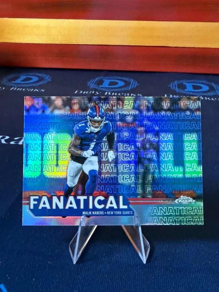 Malik Nabers 2025 Topps Chrome Football card