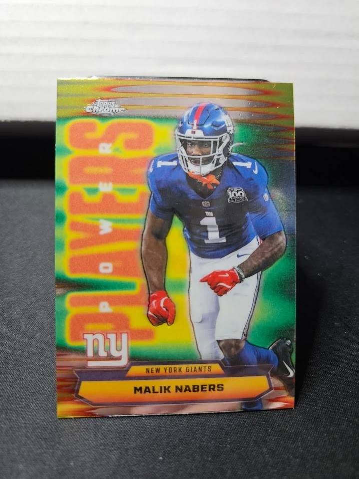 Malik Nabers 2025 Topps Chrome Football card