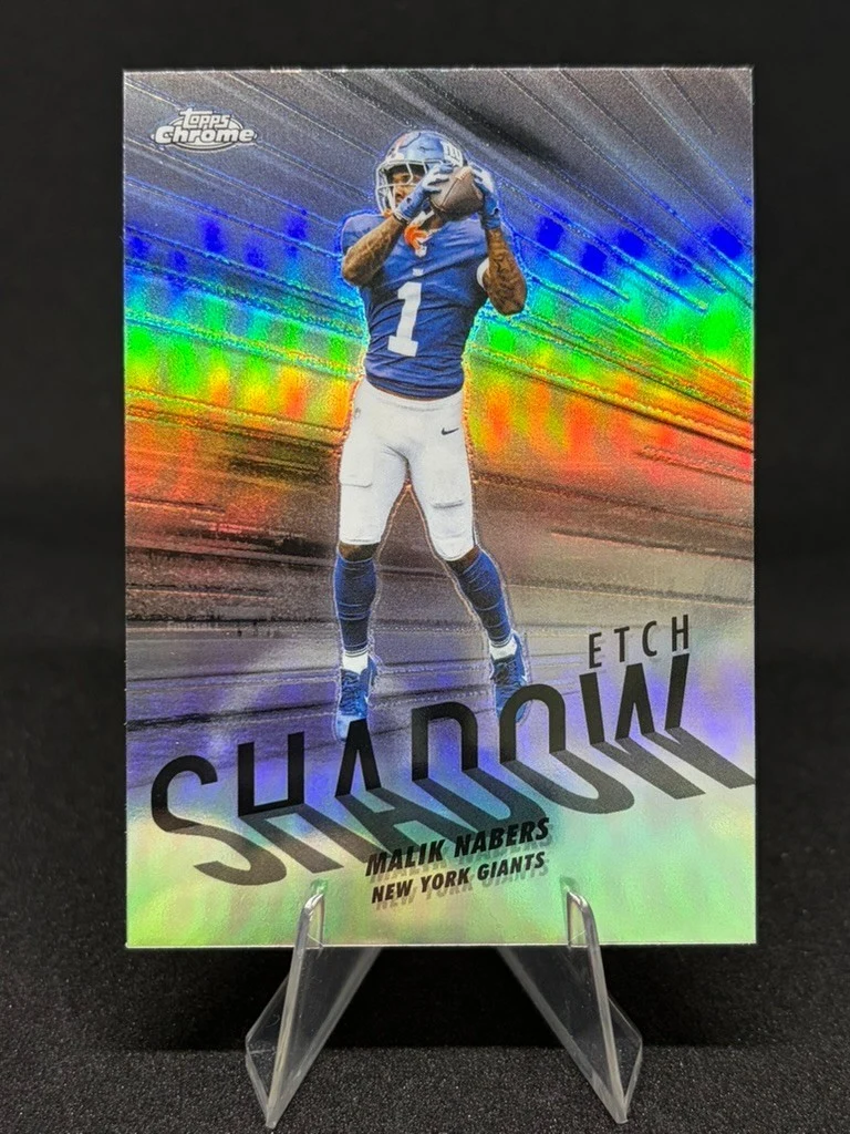 Malik Nabers 2025 Topps Chrome Football card