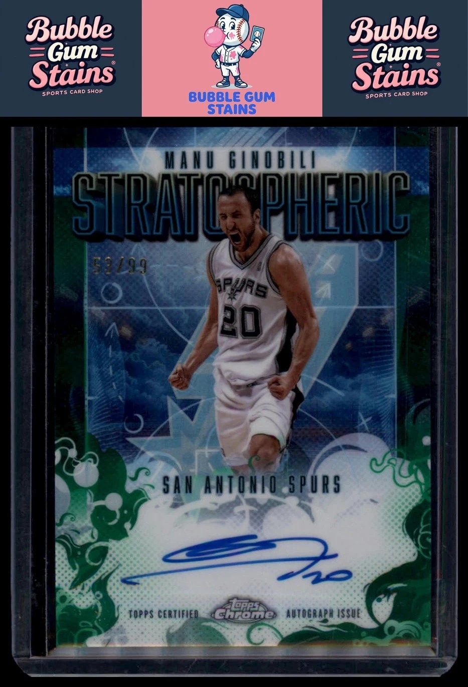 Manu Ginobili 2025 Topps Chrome Basketball card