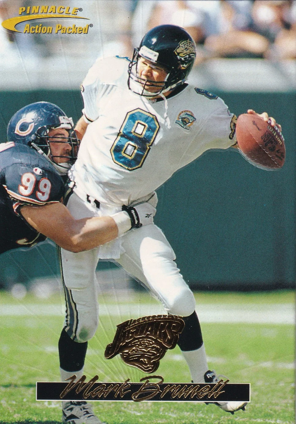 Mark Brunell 1996 Action Packed #83 football card - Front