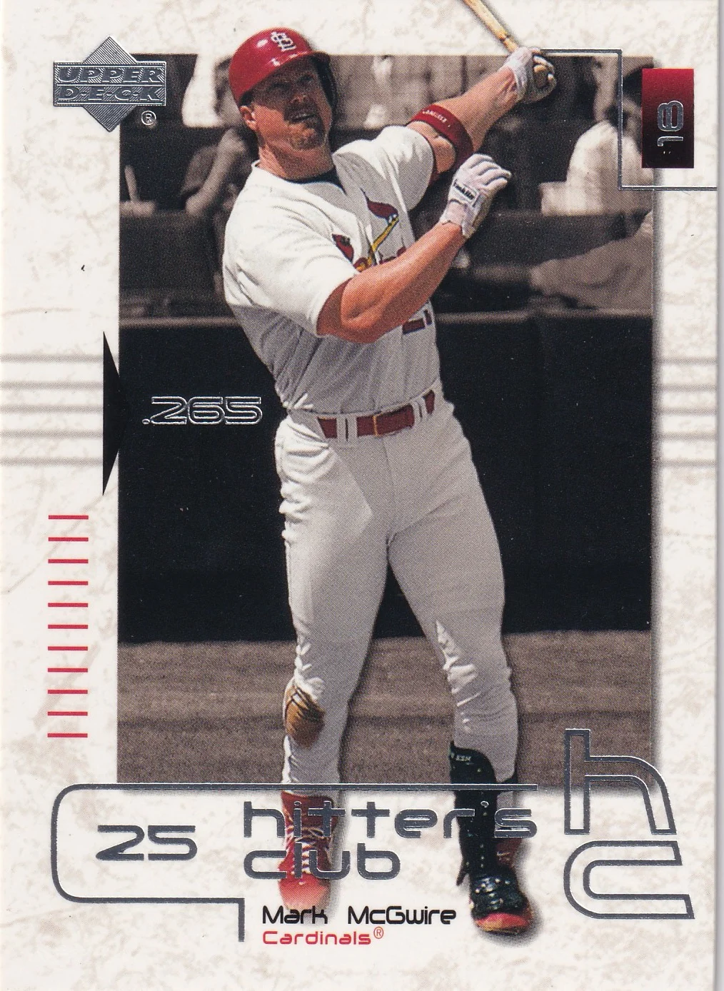 Mark McGwire 2000 Upper Deck Hitter's Club #12 baseball card - Front
