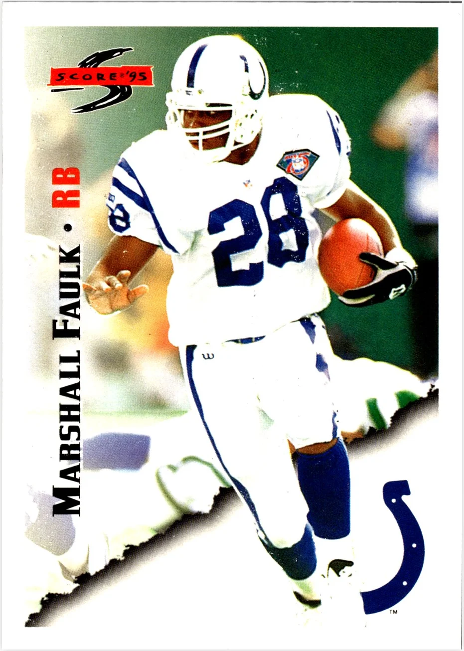 Marshall Faulk 1995 Score #4 football card - Front