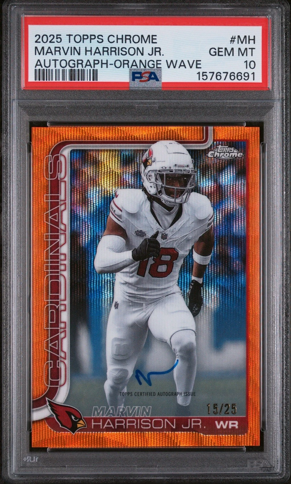 Marvin Harrison Jr. 2025 Topps Chrome Football card