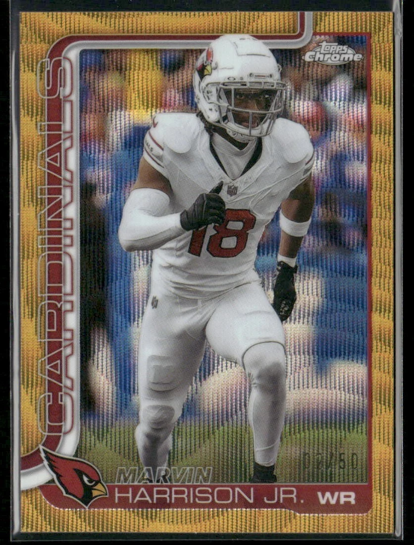 Marvin Harrison Jr. 2025 Topps Chrome Football card