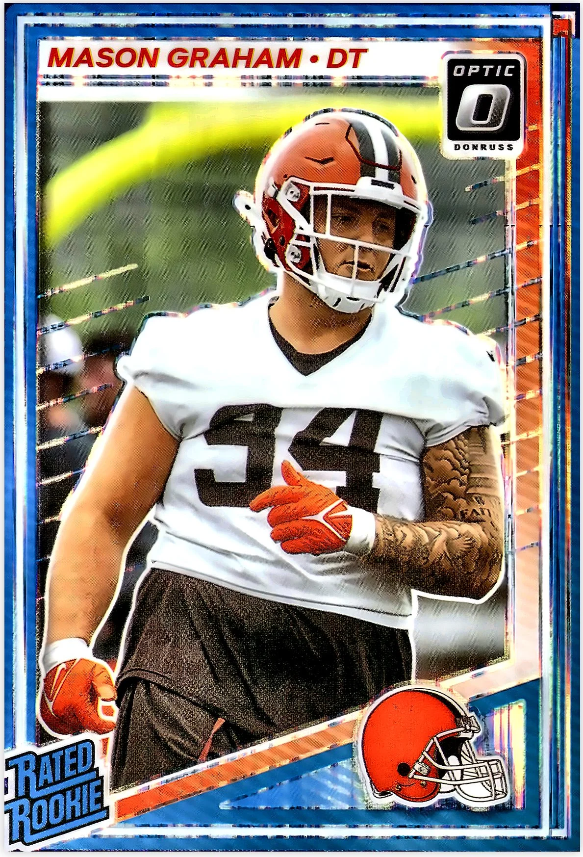 Mason Graham 2025 Donruss Optic #206 Purple Shock football rookie card - Front