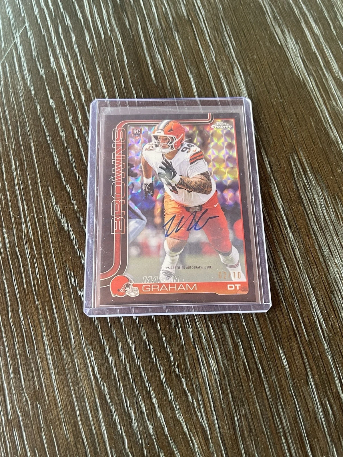 Mason Graham 2025 Topps Chrome Football card