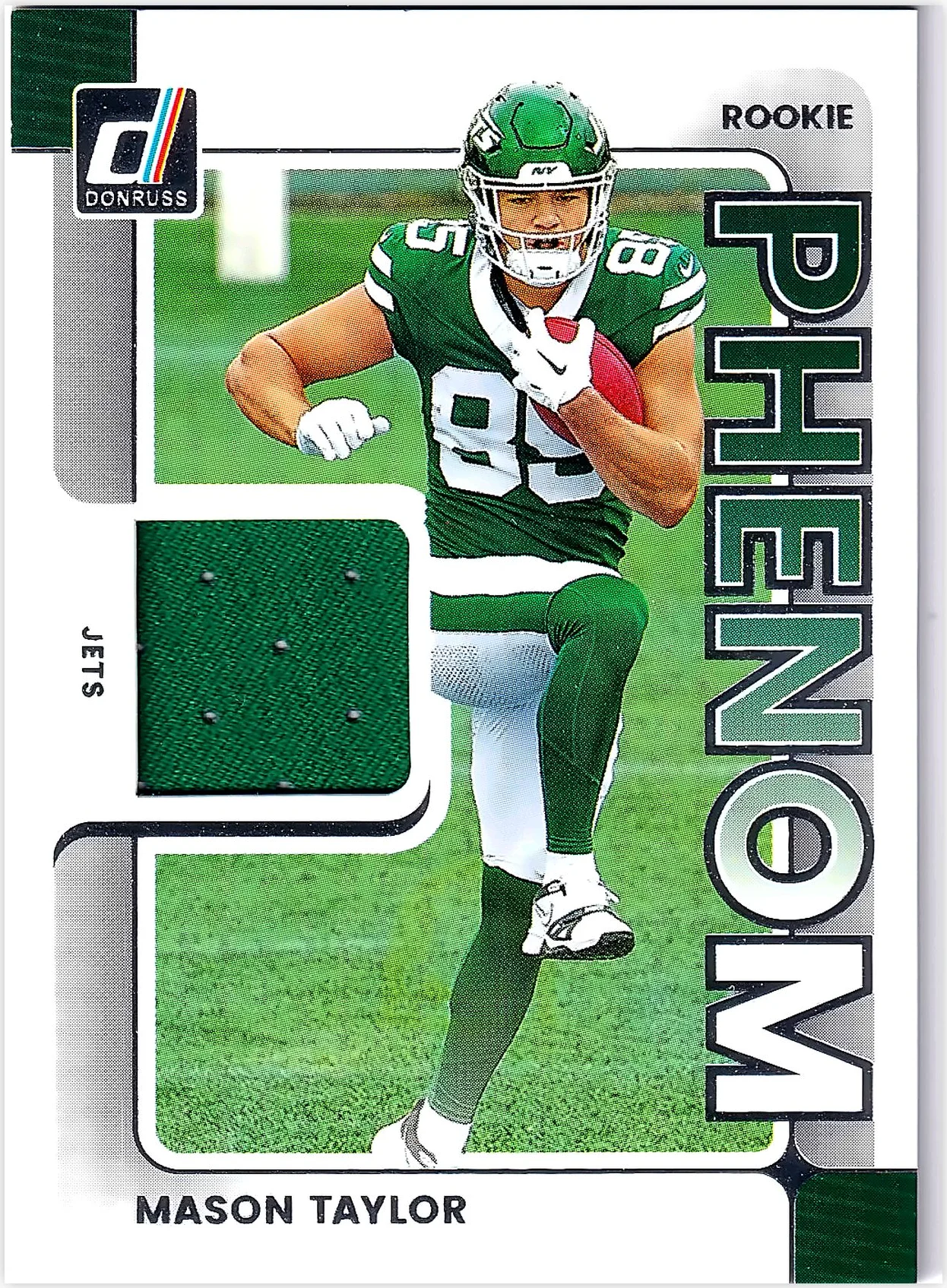 Mason Taylor 2025 Donruss #RPJ-MTR Rookie Phenom Jerseys football card - Front