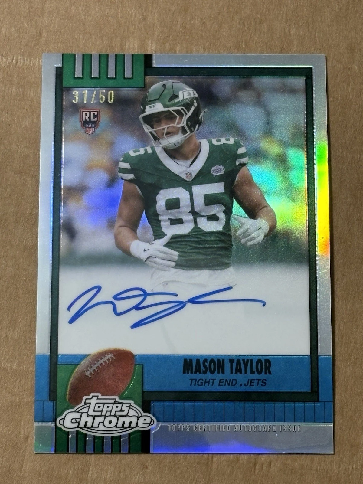 Mason Taylor 2025 Topps Chrome Football card