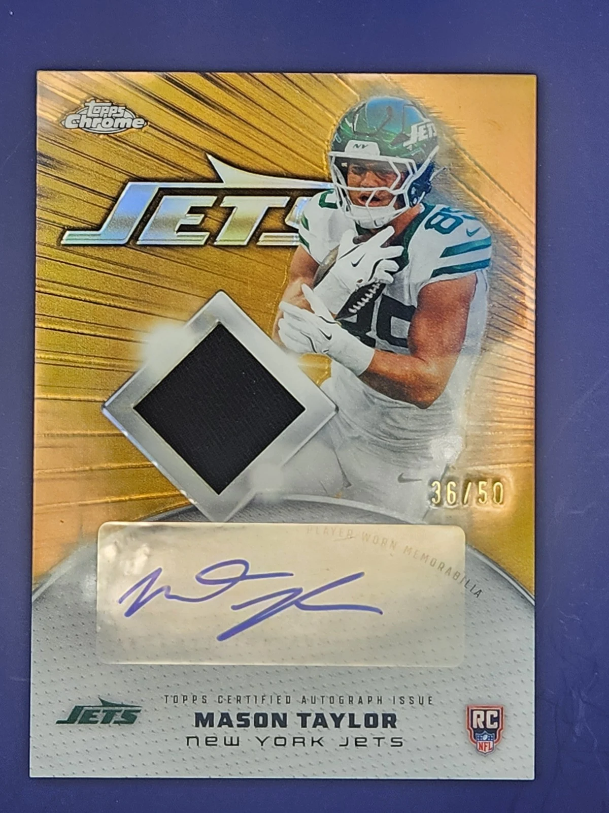 Mason Taylor 2025 Topps Chrome Football card