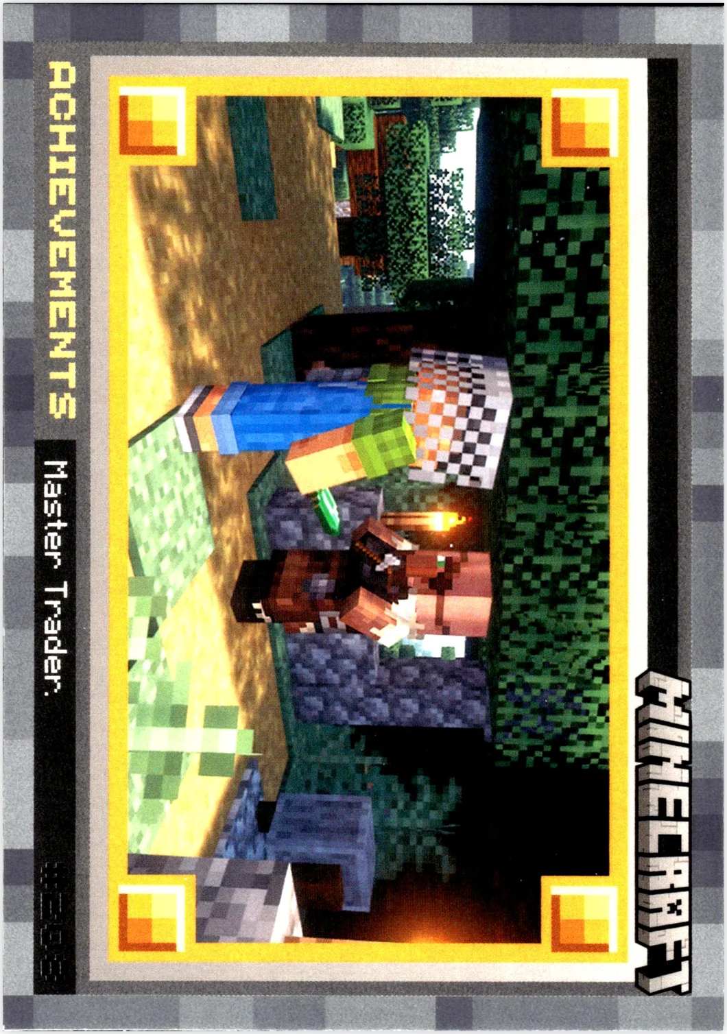 Master Trader 2024 Panini Minecraft #208 Stone trading card - Front